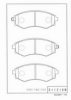 NPS D360O12 Brake Pad Set, disc brake
